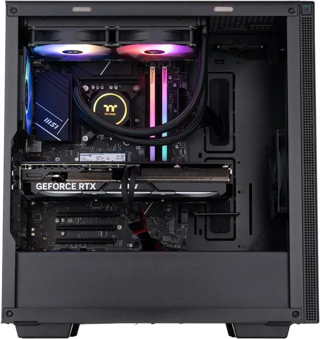 Alt view image 3 of 8 - ABS Vortex Aqua High Performance Gaming PC – Windows 11 Home - Intel i9 13900K - GeForce RTX 4070 Ti – DLSS 3 - AI-Powered Performance - 32GB DDR5 6000MHz - 2TB M.2 NVMe SSD – VA13900K4070TI