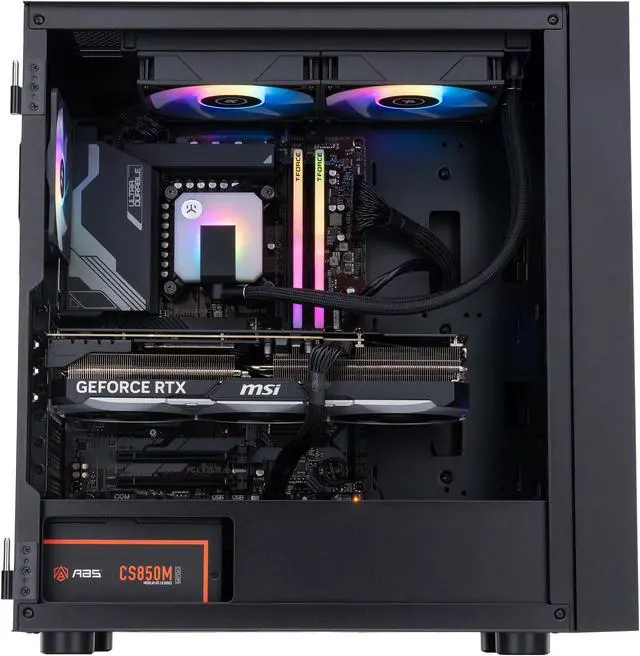 Alt view image 3 of 8 - ABS Eurus Aqua Gaming PC - Windows 11 Home - Intel Core i9 14th Gen 14900KF - GeForce RTX 4080 - AI-Powered High Performance -DLSS 3.5 - 32GB DDR5 6000MHz - 2TB M.2 NVMe SSD - EA14900KF4080