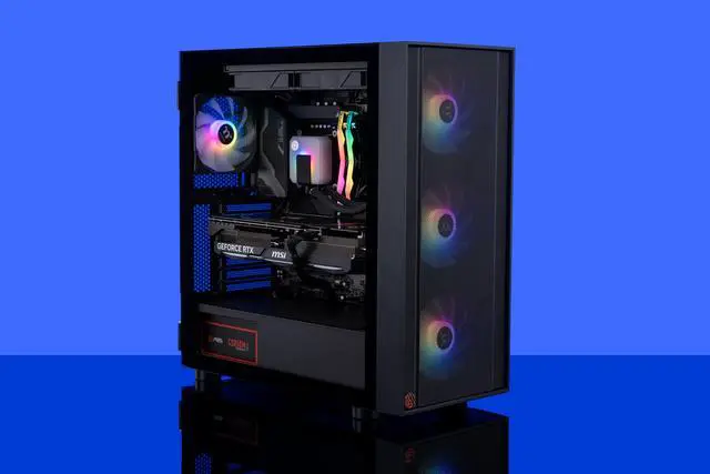 Alt view image 8 of 8 - ABS Eurus Aqua Gaming PC - Windows 11 Home - Intel Core i9 14th Gen 14900KF - GeForce RTX 4080 - AI-Powered High Performance -DLSS 3.5 - 32GB DDR5 6000MHz - 2TB M.2 NVMe SSD - EA14900KF4080