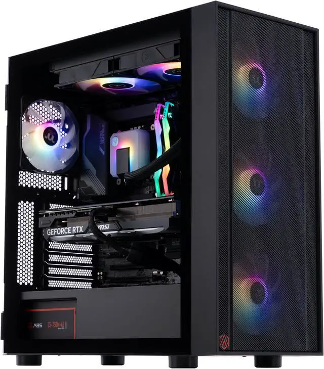 Main image of ABS Eurus Aqua Gaming PC - Windows 11 Home - Intel Core i9 14th Gen 14900KF - GeForce RTX 4070 Ti - DLSS 3 - AI-Powered Performance - 32GB DDR5 6000MHz - 2TB M.2 NVMe SSD - EA14900KF4070TI - High Performance Gaming PC