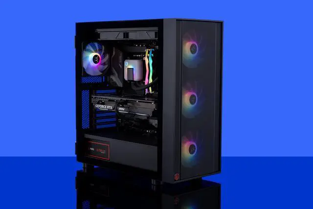 Alt view image 8 of 8 - ABS Eurus Aqua Gaming PC - Windows 11 Home - Intel Core i9 14th Gen 14900KF - GeForce RTX 4070 Ti - DLSS 3 - AI-Powered Performance - 32GB DDR5 6000MHz - 2TB M.2 NVMe SSD - EA14900KF4070TI - High Performance Gaming PC
