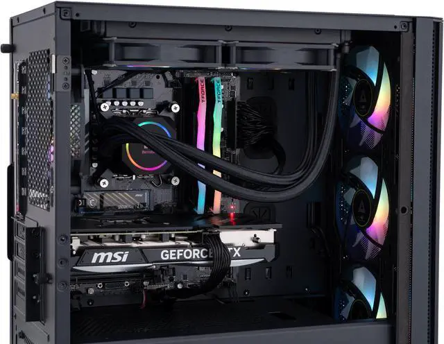 Alt view image 6 of 8 - ABS Aquilon Aqua High Performance Gaming PC - Windows 11 Home - Intel Core i7 14th Gen 14700KF - GeForce RTX 4070 - DLSS 3.5 -AI-Powered Performance - 32GB DDR5 6000MHz - 2TB NVMe SSD - AQA14700KF4070