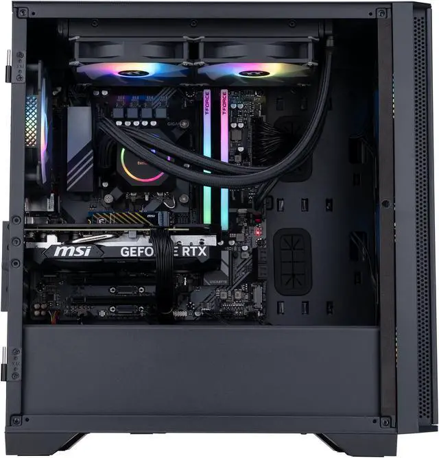 Alt view image 3 of 8 - ABS Aquilon Aqua Gaming PC - Windows 11 Home - Intel Core i7 14th Gen 14700KF - GeForce RTX 4060 Ti 16GB - DLSS 3 - AI-Powered Performance - 32GB DDR5 6000MHz - 1TB M.2 NVMe SSD - AQA14700KF4060TI16G - High Performance Gaming PC