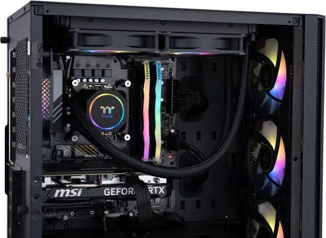 Alt view image 6 of 8 - ABS Aquilon Aqua Gaming PC - Windows 11 Home - Intel Core i7 14th Gen 14700KF - GeForce RTX 4060 Ti 8GB - DLSS 3 - AI-Powered Performance - 32GB DDR5 6000MHz - 1TB M.2 NVMe SSD - AQA14700KF4060TI8G - High Performance Gaming PC