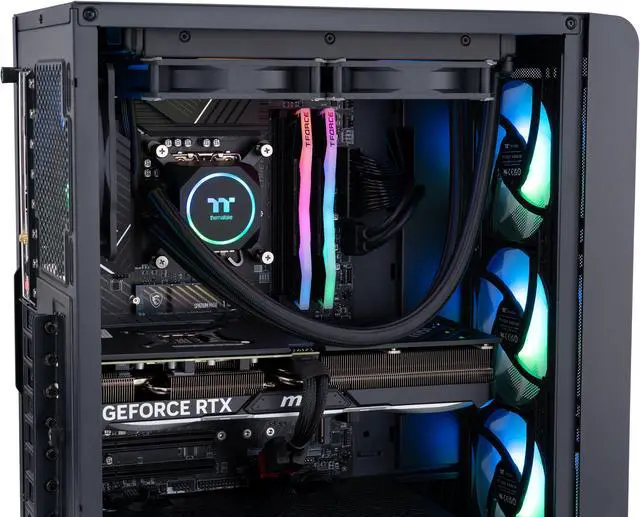 Alt view image 6 of 8 - ABS Stratos Aqua Gaming PC - Windows 11 - Intel i7 13700KF - GeForce RTX 4070 Ti - DLSS 3 - AI-Powered Performance - 32GB DDR5 6000MHz - 1TB M.2 NVMe SSD - SA13700KF4070TI-3