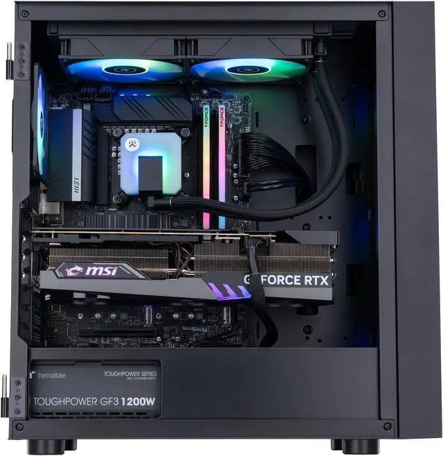 Alt view image 3 of 8 - ABS Eurus Aqua Gaming PC – Windows 11 - Intel i9 13900K - GeForce RTX 4090 – DLSS 3 - AI-Powered Performance - 32GB DDR5 6000MHz - 2TB M.2 NVMe SSD – EA13900K4090-2