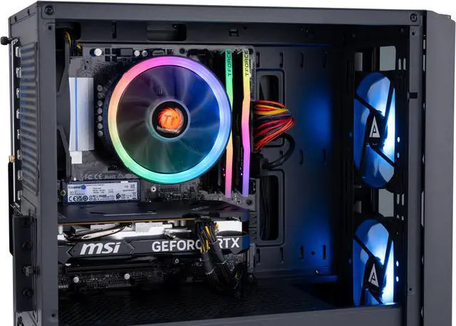 Alt view image 5 of 8 - ABS Flux Ruby Gaming PC - Windows 11 - AMD Ryzen 7 5700X - GeForce RTX 4060 - DLSS 3 - AI-Powered Performance - 16GB DDR4 3200MHz - 1TB M.2 NVMe SSD - FR5700X4060