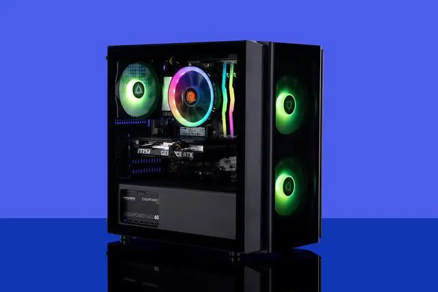 Alt view image 8 of 8 - ABS Flux Ruby Gaming PC - Windows 11 - AMD Ryzen 7 5700X - GeForce RTX 4060 - DLSS 3 - AI-Powered Performance - 16GB DDR4 3200MHz - 1TB M.2 NVMe SSD - FR5700X4060