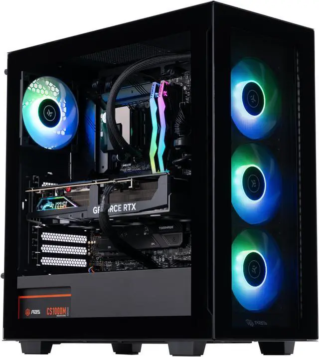 Main image of ABS Tempest Aqua Gaming PC - Windows 11 - Intel i9 13900K - GeForce RTX 4090 - DLSS 3.5 - AI-Powered Performance - 32GB DDR5 6000MHz - 2TB M.2 NVMe SSD - TA13900K4090-2