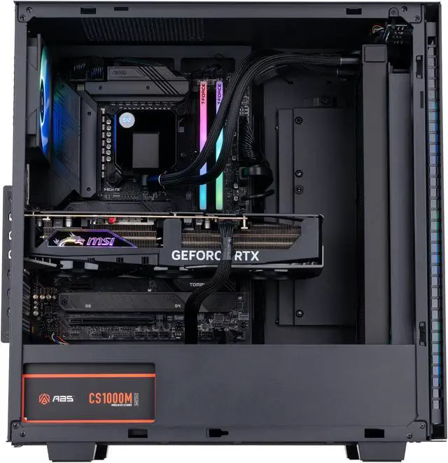 Alt view image 3 of 8 - ABS Tempest Aqua Gaming PC - Windows 11 - Intel i9 13900K - GeForce RTX 4090 - DLSS 3.5 - AI-Powered Performance - 32GB DDR5 6000MHz - 2TB M.2 NVMe SSD - TA13900K4090-2