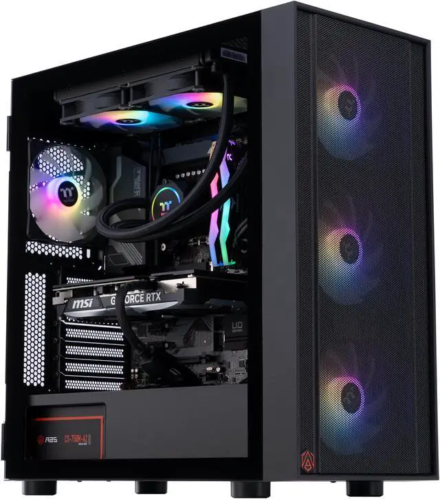 Main image of ABS Eurus Aqua Gaming PC - Windows 11 - Intel i9 14900KF - GeForce RTX 4070 Super - DLSS 3 - AI-Powered Performance - 32GB DDR5 6000MHz - 1TB M.2 NVMe SSD - EA14900KF4070S-2