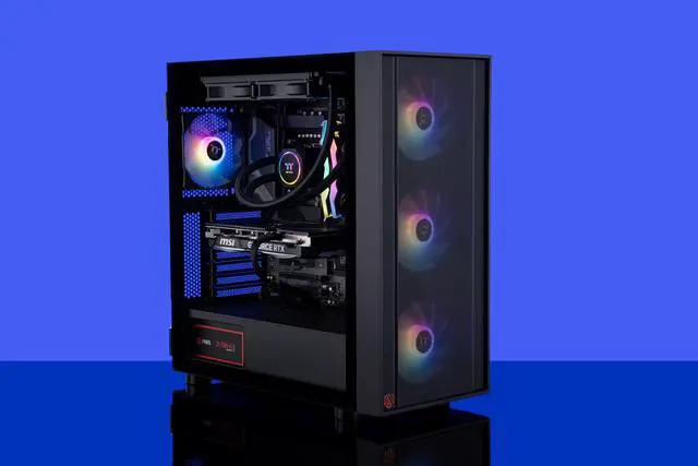 Alt view image 8 of 8 - ABS Eurus Aqua Gaming PC - Windows 11 - Intel i9 14900KF - GeForce RTX 4070 Super - DLSS 3 - AI-Powered Performance - 32GB DDR5 6000MHz - 1TB M.2 NVMe SSD - EA14900KF4070S-2