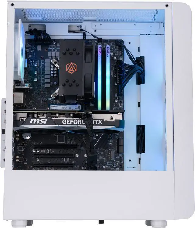 Alt view image 3 of 8 - ABS Stratos Aqua Gaming PC - Windows 11 - Intel i7 14700F - GeForce RTX 4070 Super - DLSS 3.5 - AI-Powered Performance - 32GB DDR5 6000MHz - 1TB M.2 NVMe SSD - SA14700F4070S-2