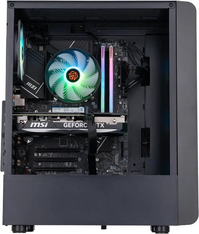 Alt view image 3 of 8 - ABS Stratos Aqua Gaming PC - Intel i5 13400F - GeForce RTX 4070 - DLSS 3 - AI-Powered Performance - 32GB DDR5 6000MHz - 1TB M.2 NVMe SSD - SA13400F4070-2