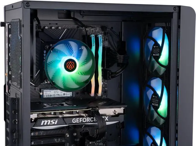 Alt view image 6 of 8 - ABS Stratos Aqua Gaming PC - Intel i5 13400F - GeForce RTX 4070 - DLSS 3 - AI-Powered Performance - 32GB DDR5 6000MHz - 1TB M.2 NVMe SSD - SA13400F4070-2