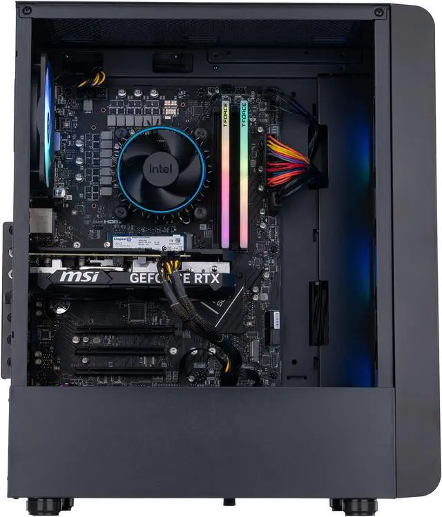Alt view image 3 of 8 - ABS Stratos Aqua Gaming PC - Intel i5 14400F - GeForce RTX 4060 Ti 8GB - DLSS 3.5 - AI-Powered Performance - 32GB DDR5 6000MHz - 1TB M.2 NVMe SSD - SA14400F4060TI