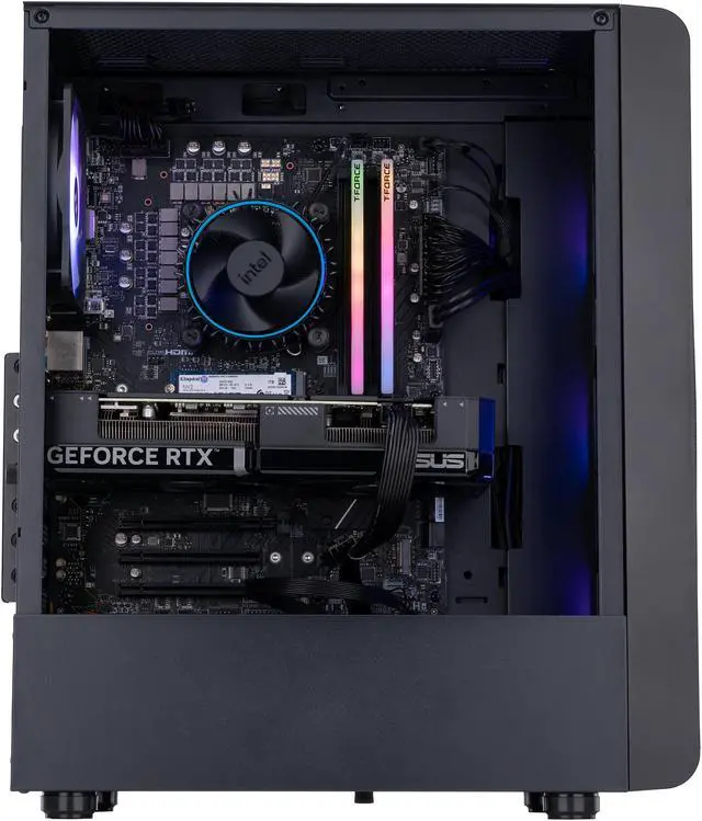 Alt view image 3 of 8 - ABS Stratos Aqua Gaming PC - Intel i5 14400F - GeForce RTX 4070 - DLSS 3 - AI-Powered Performance - 32GB DDR5 6000MHz - 1TB M.2 NVMe SSD - SA14400F4070