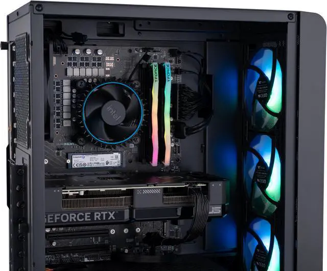 Alt view image 6 of 8 - ABS Stratos Aqua Gaming PC - Intel i5 14400F - GeForce RTX 4070 - DLSS 3 - AI-Powered Performance - 32GB DDR5 6000MHz - 1TB M.2 NVMe SSD - SA14400F4070