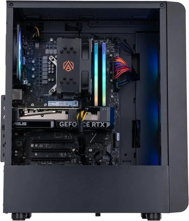 Alt view image 3 of 8 - ABS Stratos Aqua Gaming PC - Intel i7 14700F - GeForce RTX 4060 TI 8G - DLSS 3 - AI-Powered Performance - 32GB DDR5 6000MHz - 1TB M.2 NVMe SSD - SA14700F4060TI