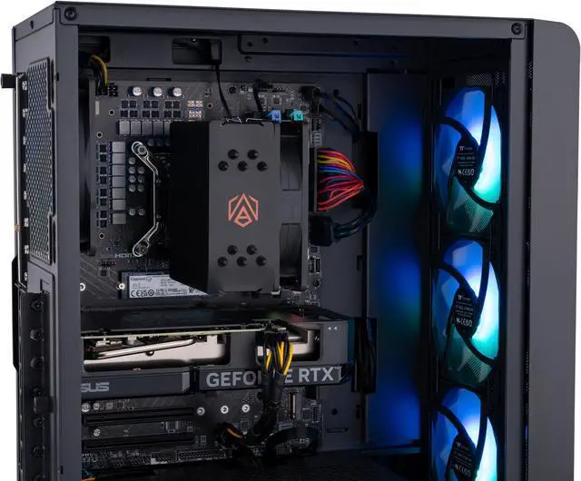 Alt view image 6 of 8 - ABS Stratos Aqua Gaming PC - Intel i7 14700F - GeForce RTX 4060 TI 8G - DLSS 3 - AI-Powered Performance - 32GB DDR5 6000MHz - 1TB M.2 NVMe SSD - SA14700F4060TI