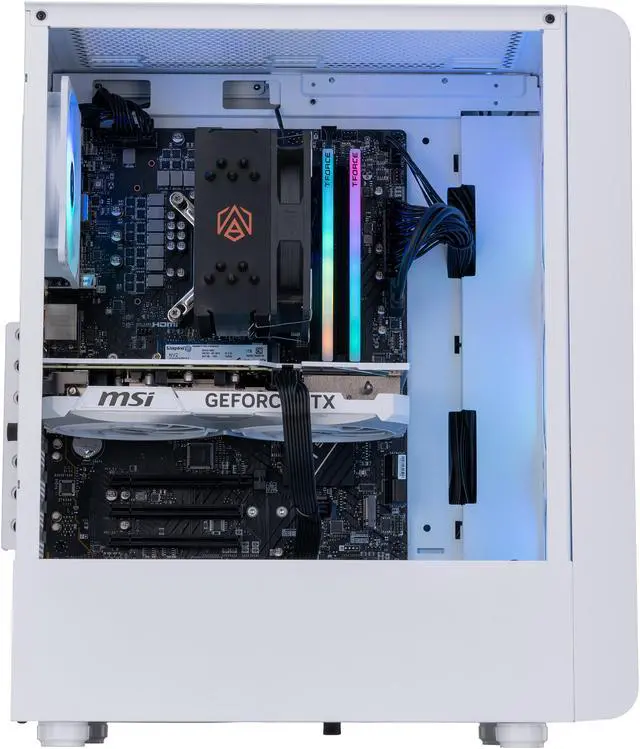 Alt view image 3 of 8 - ABS Stratos Aqua Gaming PC - Intel i7 14700F - GeForce RTX 4070 - DLSS 3 - AI-Powered Performance - 32GB DDR5 6000MHz - 1TB M.2 NVMe SSD - SA14700F4070