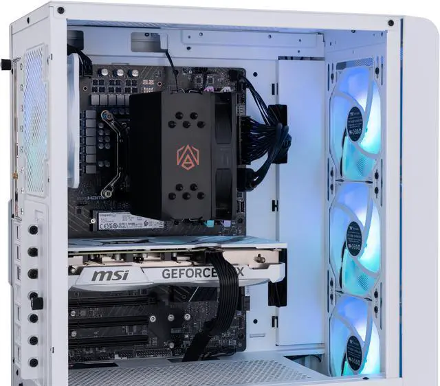 Alt view image 6 of 8 - ABS Stratos Aqua Gaming PC - Intel i7 14700F - GeForce RTX 4070 - DLSS 3 - AI-Powered Performance - 32GB DDR5 6000MHz - 1TB M.2 NVMe SSD - SA14700F4070