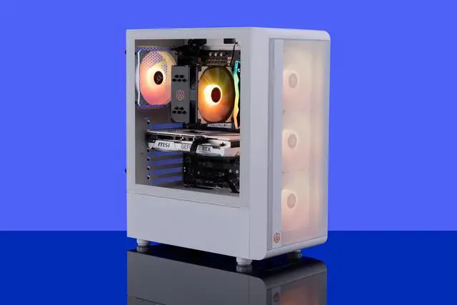 Alt view image 8 of 8 - ABS Stratos Aqua Gaming PC - Intel i7 14700F - GeForce RTX 4070 - DLSS 3 - AI-Powered Performance - 32GB DDR5 6000MHz - 1TB M.2 NVMe SSD - SA14700F4070