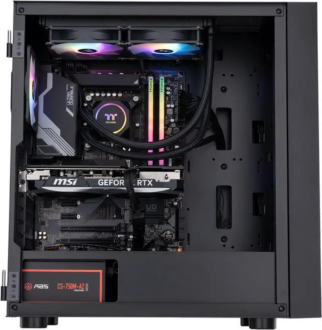 Alt view image 3 of 8 - ABS Eurus Aqua Gaming PC - Windows 11 - Intel i9 14900KF - GeForce RTX 4070 Super - DLSS 3 - AI-Powered Performance - 32GB DDR5 6000MHz - 1TB M.2 NVMe SSD - EA14900KF4070S