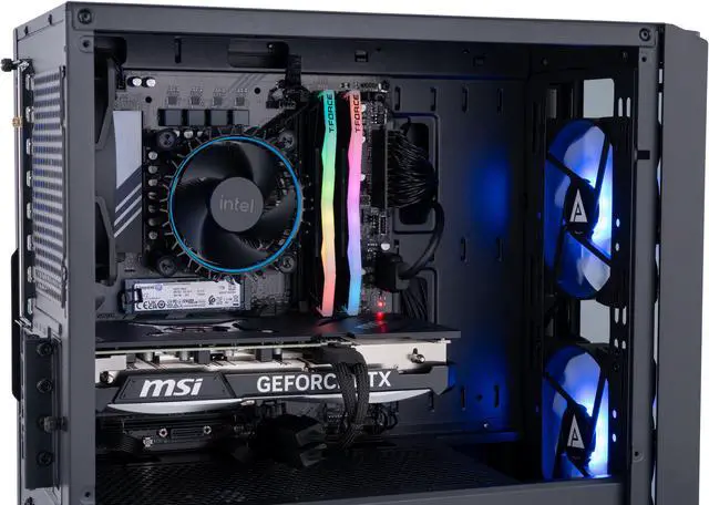 Alt view image 6 of 8 - ABS Flux Aqua Gaming PC - Windows 11 - Intel i5 14400F - GeForce RTX 4070 Super - DLSS 3 - AI-Powered Performance - 32GB DDR5 6000MHz - 1TB M.2 NVMe SSD - FA14400F4070S