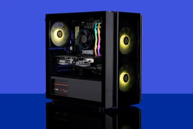 Alt view image 8 of 8 - ABS Flux Aqua Gaming PC - Windows 11 - Intel i5 14400F - GeForce RTX 4070 Super - DLSS 3 - AI-Powered Performance - 32GB DDR5 6000MHz - 1TB M.2 NVMe SSD - FA14400F4070S