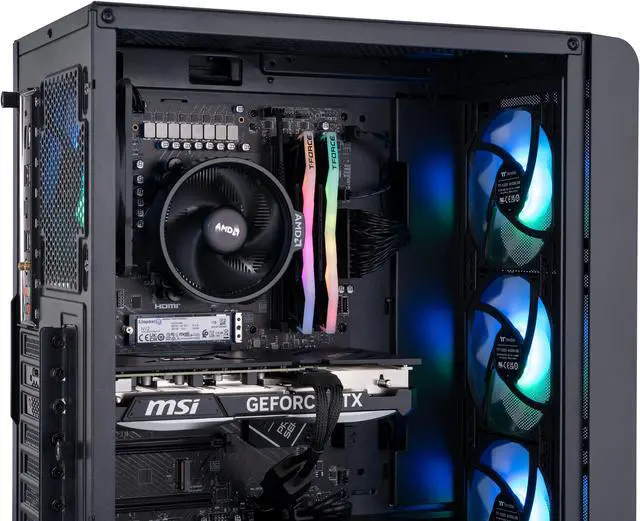 Alt view image 6 of 8 - ABS Stratos Ruby Gaming PC - Windows 11 - Ryzen 5 7600 - GeForce RTX 4070 Super - DLSS 3 - AI-Powered Performance - 32GB DDR5 6000MHz - 1TB M.2 NVMe SSD - SR76004070S