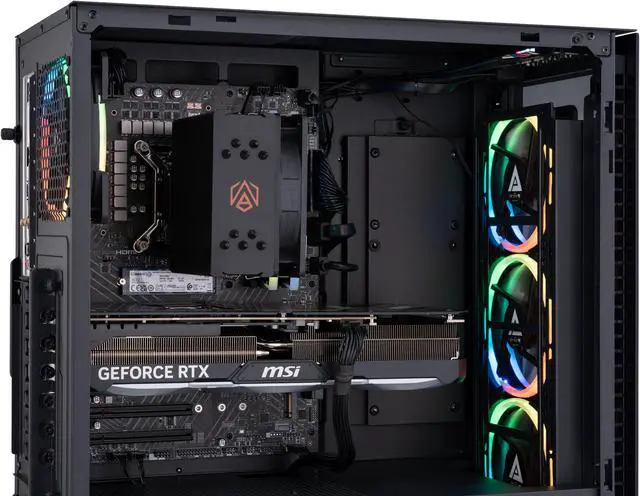 Alt view image 6 of 16 - ABS Tempest Aqua Gaming PC – Windows 11 - Intel i7 14700F – GeForce RTX 4080 Super– DLSS 3 - AI-Powered Performance - 32GB DDR5 6000MHz - 1TB M.2 NVMe SSD – TA14700F4080S