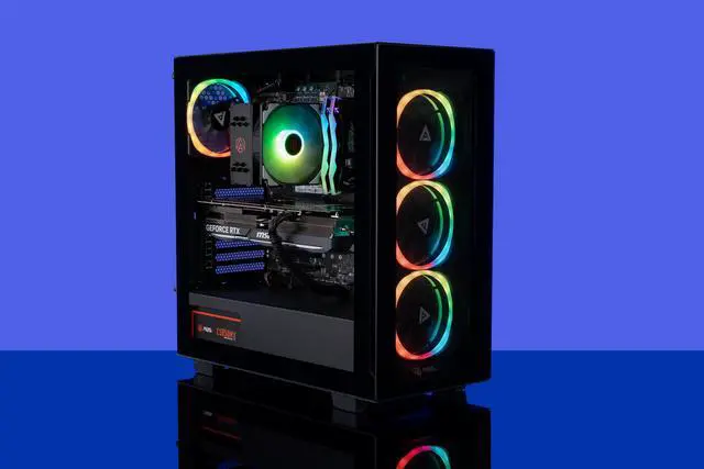 Alt view image 8 of 16 - ABS Tempest Aqua Gaming PC – Windows 11 - Intel i7 14700F – GeForce RTX 4080 Super– DLSS 3 - AI-Powered Performance - 32GB DDR5 6000MHz - 1TB M.2 NVMe SSD – TA14700F4080S