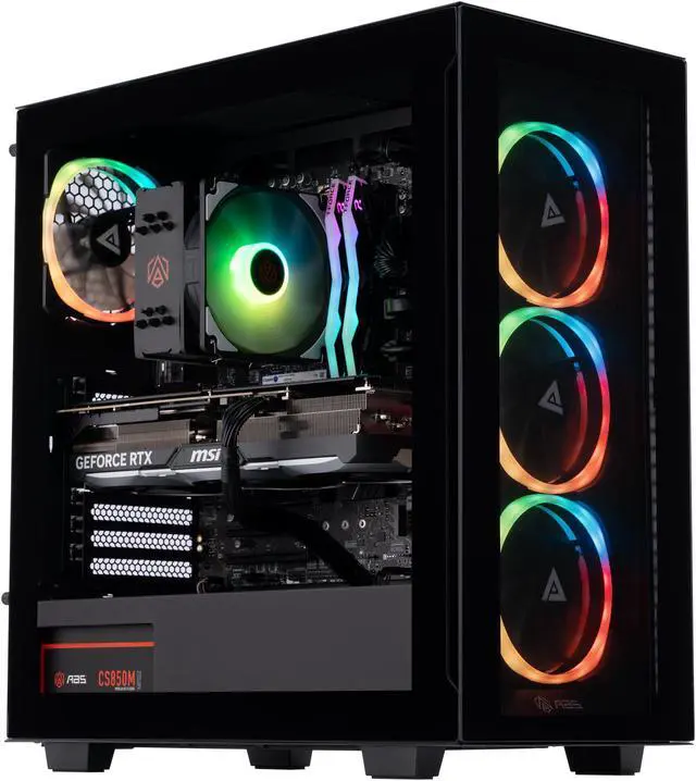 Alt view image 9 of 16 - ABS Tempest Aqua Gaming PC – Windows 11 - Intel i7 14700F – GeForce RTX 4080 Super– DLSS 3 - AI-Powered Performance - 32GB DDR5 6000MHz - 1TB M.2 NVMe SSD – TA14700F4080S