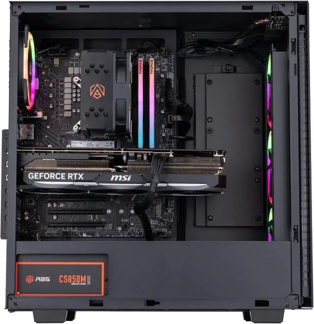 Alt view image 11 of 16 - ABS Tempest Aqua Gaming PC – Windows 11 - Intel i7 14700F – GeForce RTX 4080 Super– DLSS 3 - AI-Powered Performance - 32GB DDR5 6000MHz - 1TB M.2 NVMe SSD – TA14700F4080S