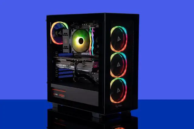 Alt view image 16 of 16 - ABS Tempest Aqua Gaming PC – Windows 11 - Intel i7 14700F – GeForce RTX 4080 Super– DLSS 3 - AI-Powered Performance - 32GB DDR5 6000MHz - 1TB M.2 NVMe SSD – TA14700F4080S