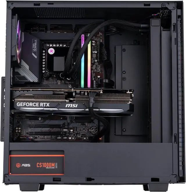 Alt view image 3 of 8 - ABS Tempest Aqua Gaming PC - Windows 11 - Intel i9 14900KF - GeForce RTX 4080 Super - DLSS 3 - AI-Powered Performance - 32GB DDR5 6000MHz - 2TB M.2 NVMe SSD - TA14900KF4080S