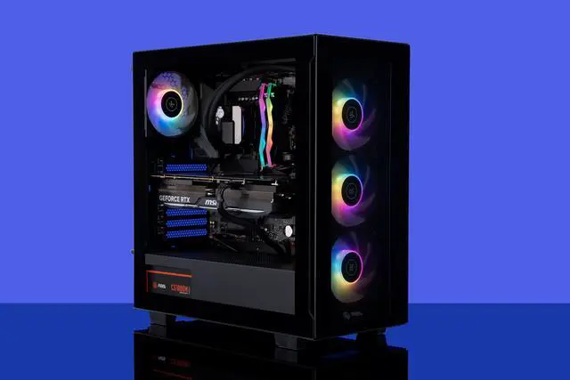 Alt view image 8 of 8 - ABS Tempest Aqua Gaming PC - Windows 11 - Intel i9 14900KF - GeForce RTX 4080 Super - DLSS 3 - AI-Powered Performance - 32GB DDR5 6000MHz - 2TB M.2 NVMe SSD - TA14900KF4080S