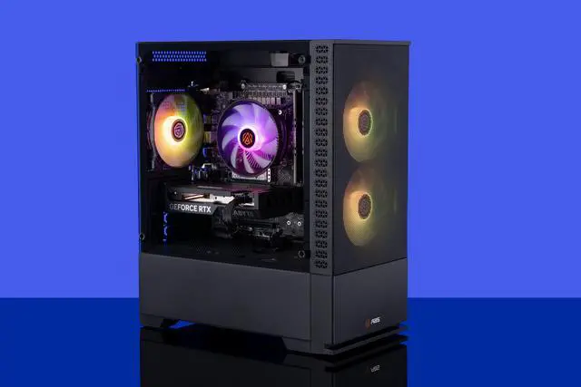 Alt view image 7 of 7 - ABS Cyclone Aqua Gaming PC - Windows 11 - Intel i5 13400F - GeForce RTX 4060 8GB - DLSS 3.5 - AI-Powered Performance - 32GB DDR4 3200MHz - 1TB M.2 NVMe SSD - ZA13400F4060