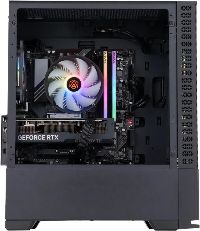 Alt view image 3 of 8 - ABS Cyclone Aqua Gaming PC - Windows 11 - Intel i5 13400F - GeForce RTX 4070 12GB - DLSS 3 - AI-Powered Performance - 32GB DDR5 6000MHz - 1TB M.2 NVMe SSD - CA13400F4070