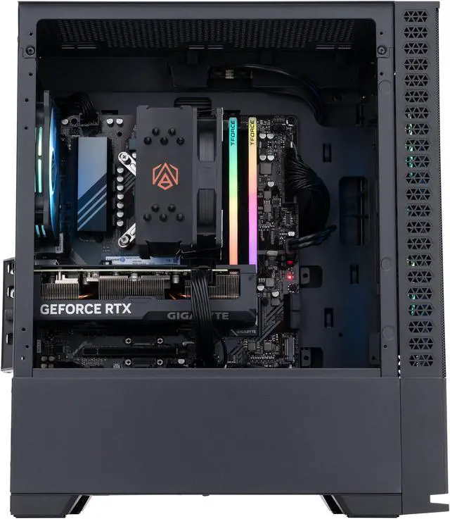 Alt view image 3 of 8 - ABS Cyclone Aqua Gaming PC - Windows 11 - Intel i7 14700F - GeForce RTX 4070 - DLSS 3.5 - AI-Powered Performance - 32GB DDR5 6000MHz - 1TB M.2 NVMe SSD - CA14700F4070