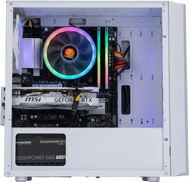 Alt view image 3 of 8 - ABS Flux Ruby Gaming PC - Windows 11 - Ryzen 5 5600 - GeForce RTX 4060 8GB - DLSS 3.5 - AI-Powered Performance - 16GB DDR4 3200MHz - 1TB M.2 NVMe SSD - FR56004060