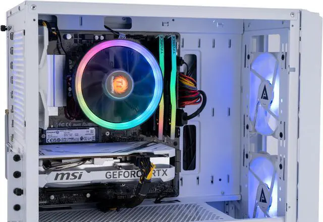 Alt view image 6 of 8 - ABS Flux Ruby Gaming PC - Windows 11 - Ryzen 5 5600 - GeForce RTX 4060 8GB - DLSS 3.5 - AI-Powered Performance - 16GB DDR4 3200MHz - 1TB M.2 NVMe SSD - FR56004060