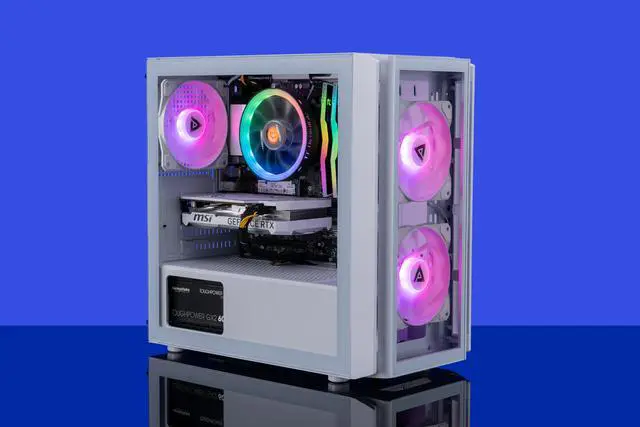 Alt view image 8 of 8 - ABS Flux Ruby Gaming PC - Windows 11 - Ryzen 5 5600 - GeForce RTX 4060 8GB - DLSS 3.5 - AI-Powered Performance - 16GB DDR4 3200MHz - 1TB M.2 NVMe SSD - FR56004060