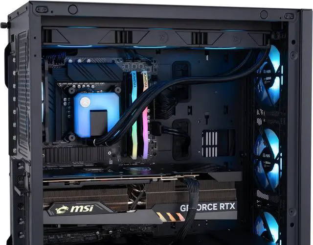 Alt view image 6 of 8 - ABS Kaze Aqua Gaming PC - Intel i9 13900K - GeForce RTX 4090 24GB GDDR6X - DLSS 3.5 - AI-Powered Performance - 32GB DDR5 6000MHz - 2TB M.2 NVMe SSD - KA13900K4090