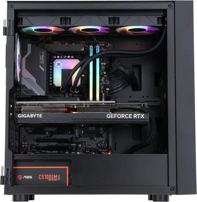 Alt view image 3 of 8 - ABS Eurus Aqua Gaming PC – Windows 11 - Intel i9 14900KS – GeForce RTX 4090 – DLSS 3.5 - AI-Powered Performance - 64GB DDR5 6000MHz - 2TB M.2 NVMe SSD – EA14900KS4090