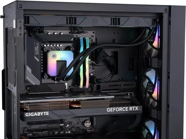 Alt view image 6 of 8 - ABS Eurus Aqua Gaming PC – Windows 11 - Intel i9 14900KS – GeForce RTX 4090 – DLSS 3.5 - AI-Powered Performance - 64GB DDR5 6000MHz - 2TB M.2 NVMe SSD – EA14900KS4090