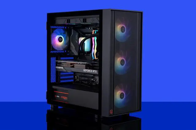 Alt view image 8 of 8 - ABS Eurus Aqua Gaming PC – Windows 11 - Intel i9 14900KS – GeForce RTX 4090 – DLSS 3.5 - AI-Powered Performance - 64GB DDR5 6000MHz - 2TB M.2 NVMe SSD – EA14900KS4090