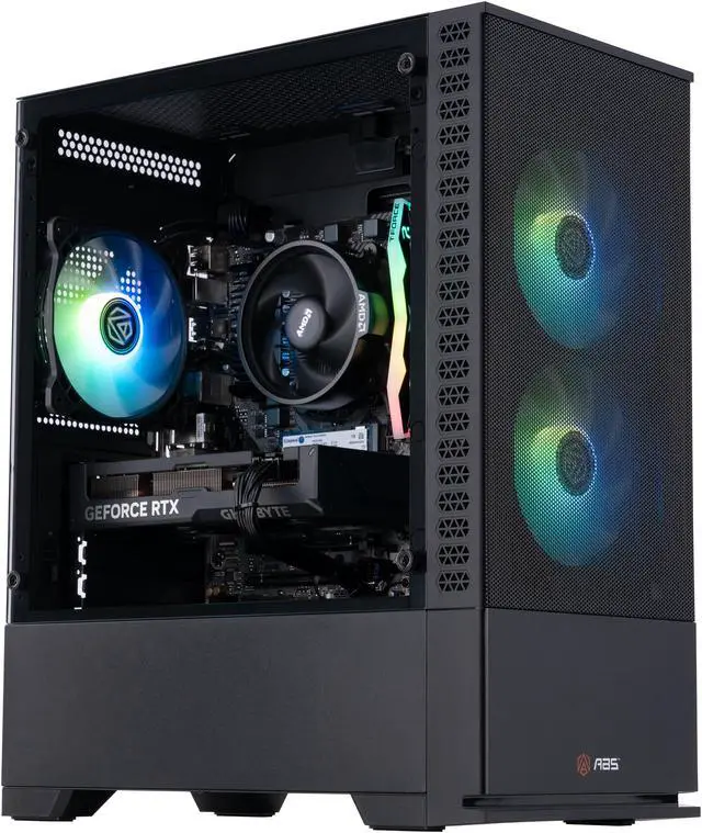 Main image of ABS Cyclone Ruby Gaming PC - Windows 11 - Ryzen 5 7600 - GeForce RTX 4060 Ti 8GB - DLSS 3.5 - AI-Powered Performance - 32GB DDR5 6000MHz - 1TB M.2 NVMe SSD - CR76004060ti