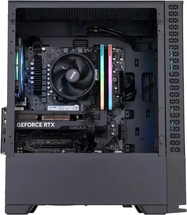 Alt view image 3 of 8 - ABS Cyclone Ruby Gaming PC - Windows 11 - Ryzen 5 7600 - GeForce RTX 4060 Ti 8GB - DLSS 3.5 - AI-Powered Performance - 32GB DDR5 6000MHz - 1TB M.2 NVMe SSD - CR76004060ti